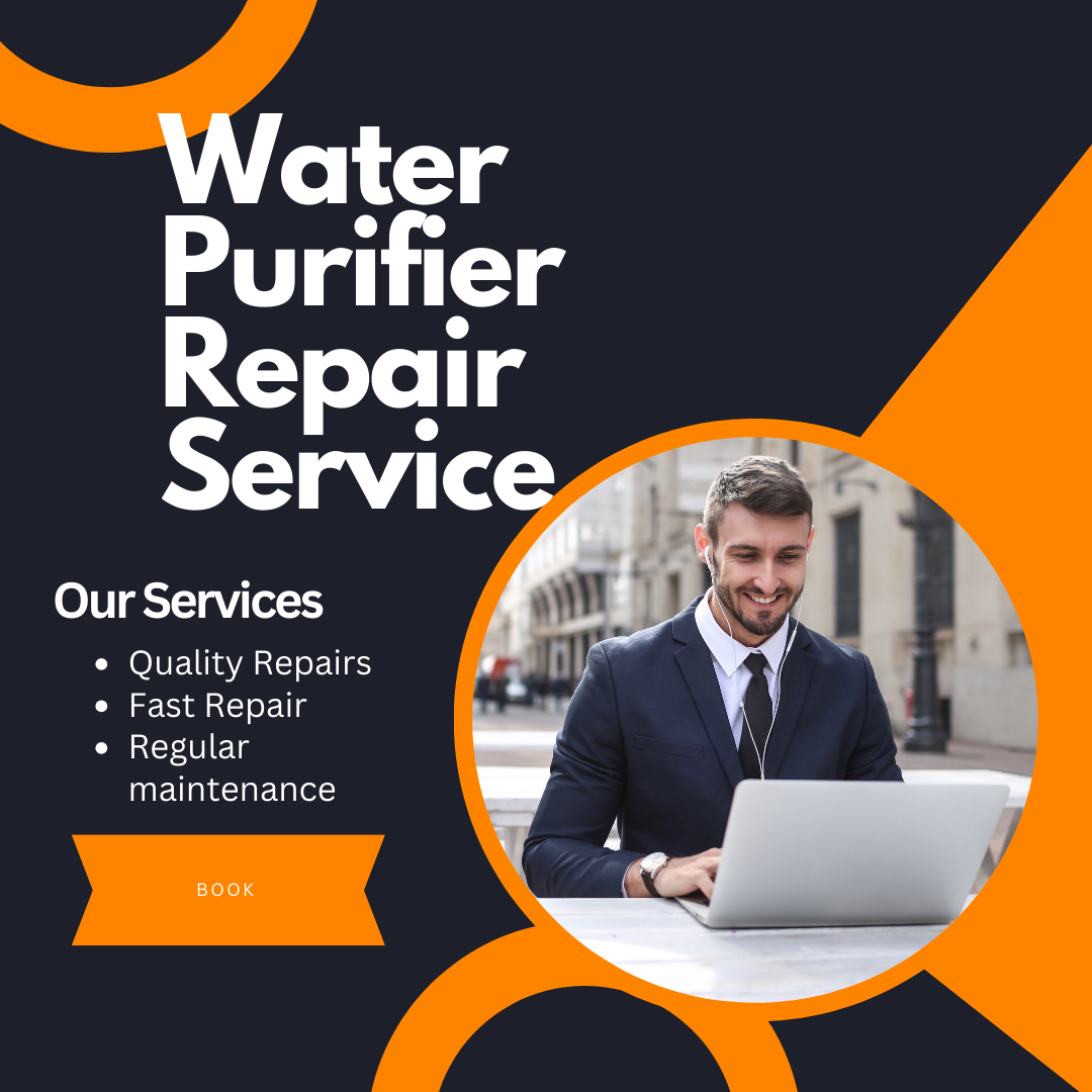 Technician working on water purifier